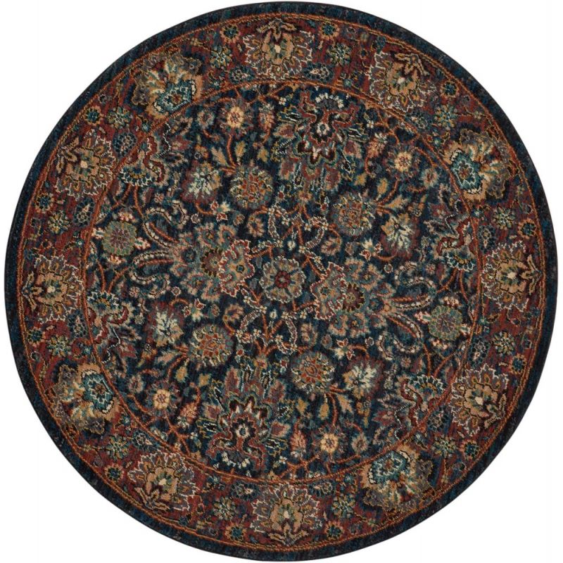 Nourison - 2020 NR201 Navy 5' x Round Area Rug - NR201-99446362711_CLOSEOUT