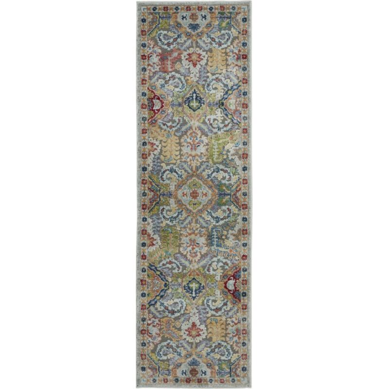 Nourison - Ankara Global ANR12 Bone Multicolor 2' x 6' Textured Hallway Rug - ANR12-99446498151