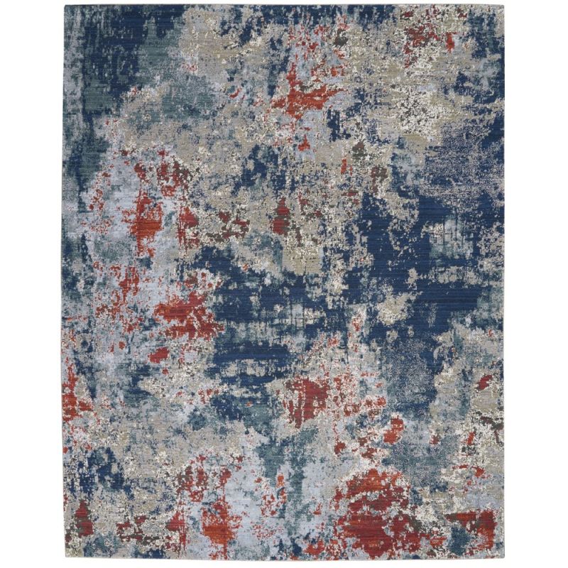 Nourison - Artworks ATW01 Blue and Red 8'6