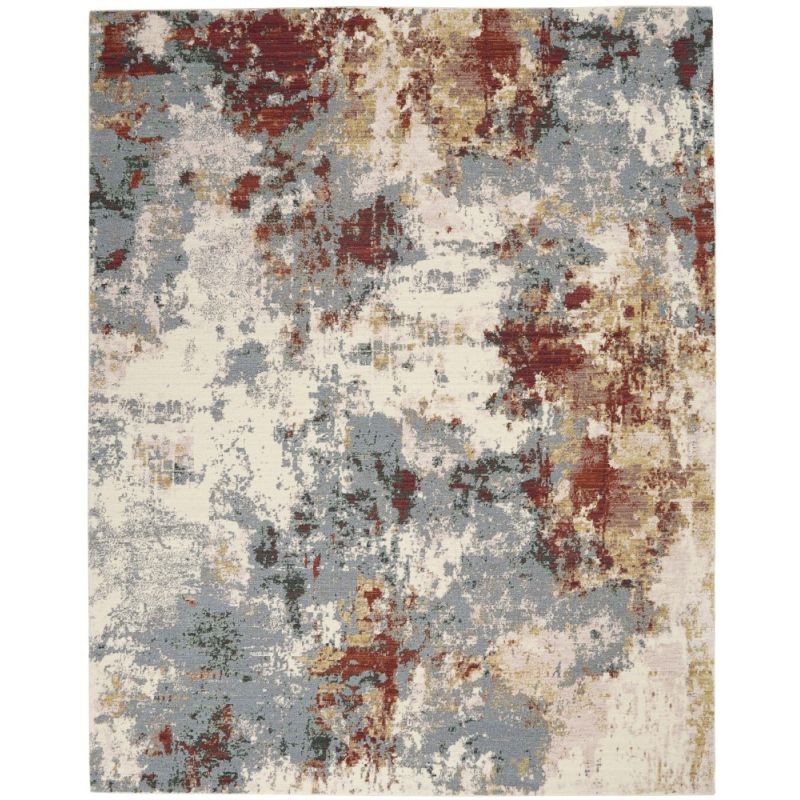 Nourison - Artworks ATW01 Grey and Red 7'9