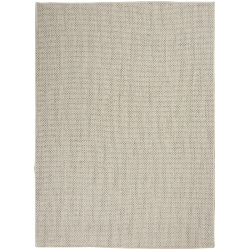 Nourison - Courtyard Area Rug - 5' x 7' Ivory Silver - COU01-99446842060