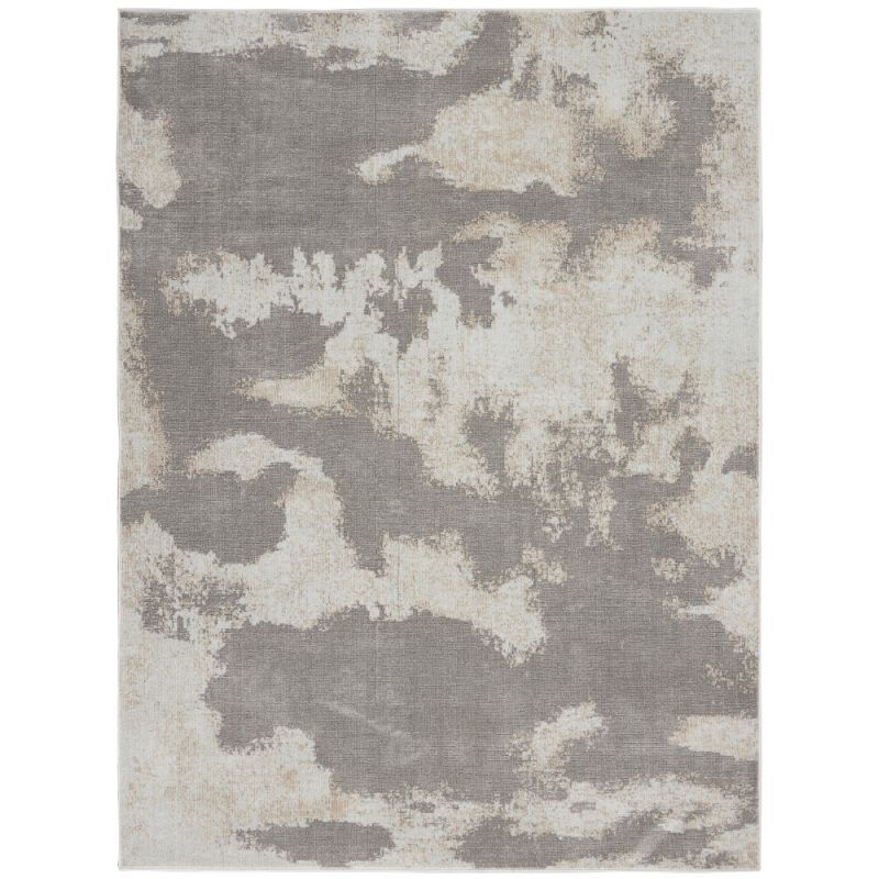 Nourison - Etchings 4' x 6' Bone Abstract Area Rug - ETC03-99446718419_CLOSEOUT
