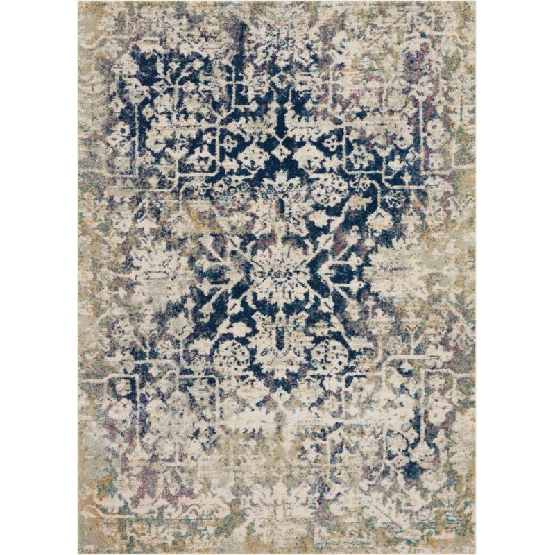 Nourison - Fusion FSS12 Blue and Ivory 5'3