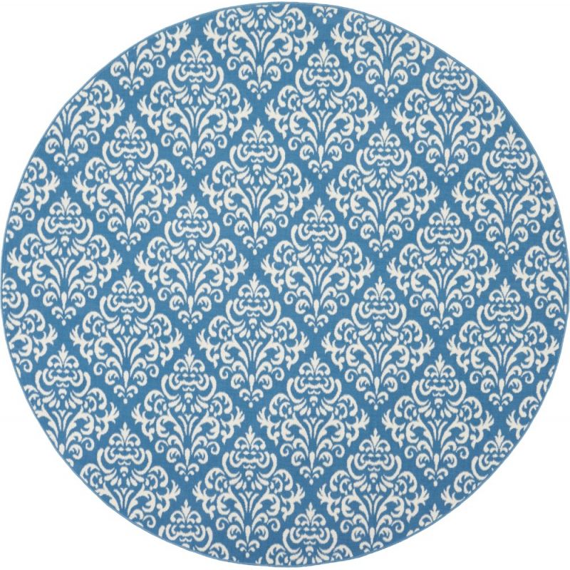 Nourison - Grafix GRF06 Blue 8' x Round Large Rug - GRF06-99446459121_CLOSEOUT