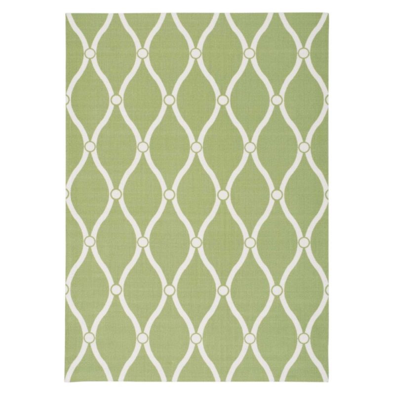 Nourison - Home & Garden RS089 Green 10'x13' Rug - RS089-99446207883_CLOSEOUT
