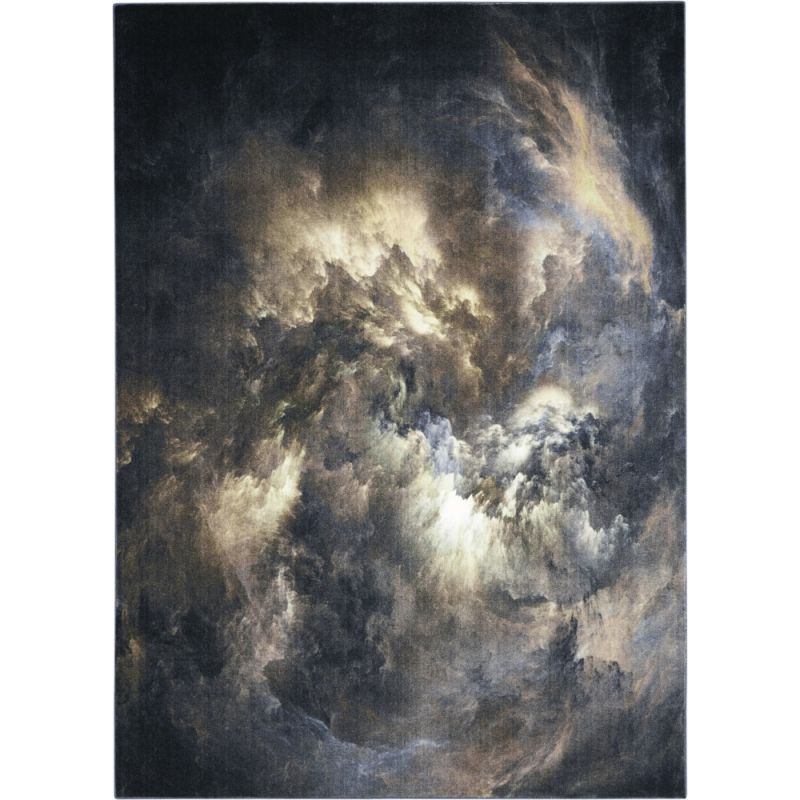 Nourison - Le Reve LER07 Brown and Grey 9'x12' Oversized Storm Clouds Rug - LER07-99446494764_CLOSEOUT