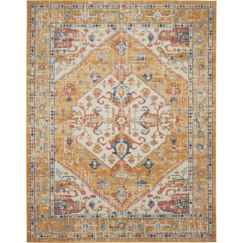 Nourison - Passion 8' x 10' Ivory and Yellow Area Rug - PSN23-99446735157