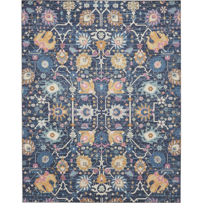 Nourison - Passion 8' x 10' Navy and Blue Area Rug - PSN01-99446477422
