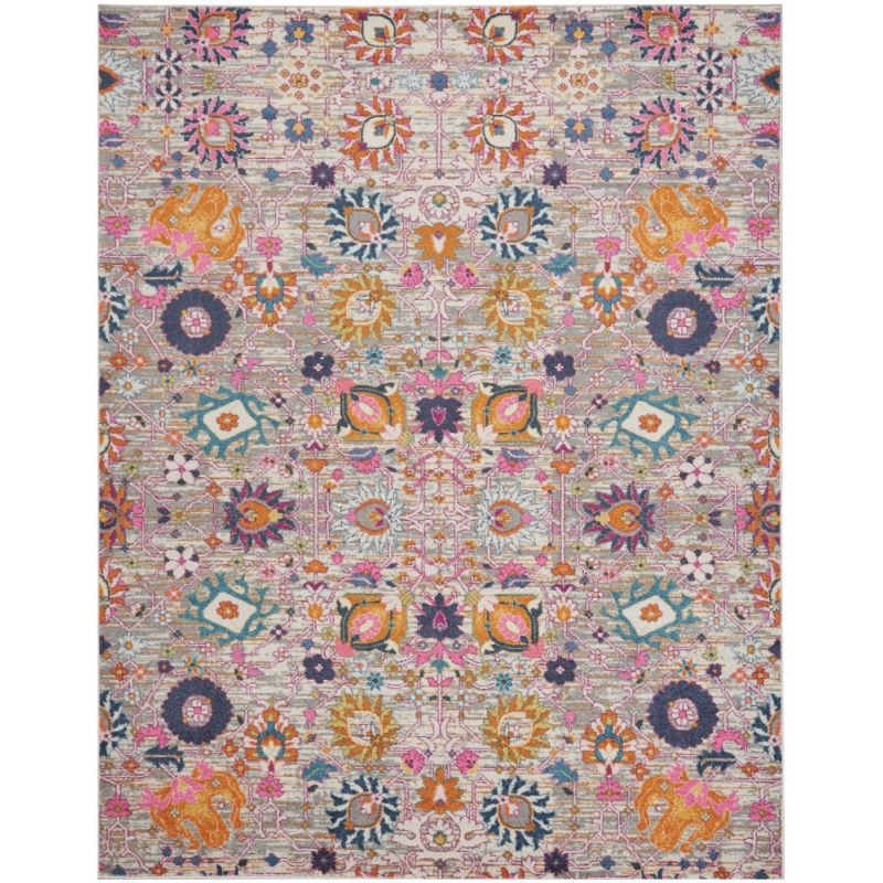 Nourison - Passion PSN01 Pink and Grey 9'x12' Large Rug - PSN01-99446002778