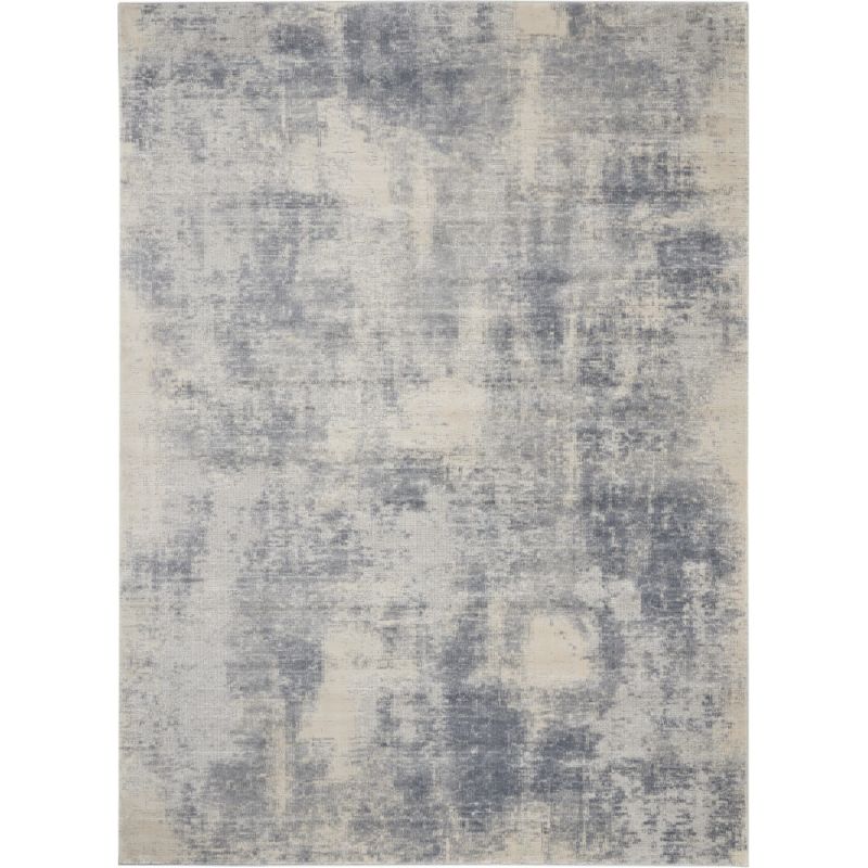 Nourison - Rustic Textures RUS02 Slate Blue and Ivory 7'10