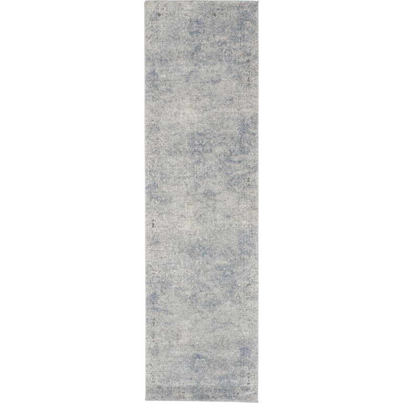 Nourison - Rustic Textures RUS09 Ivory and Slate Blue 2'2