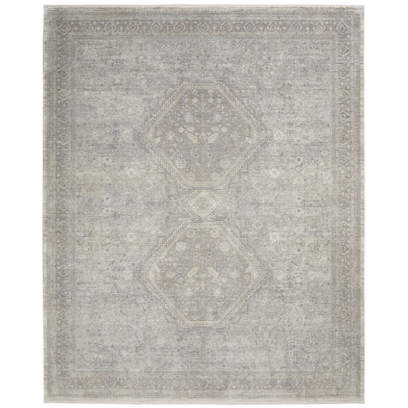 Nourison - Starry Nights 8' x 10' Cream and Grey Vintage Area Rug - STN04-99446737601