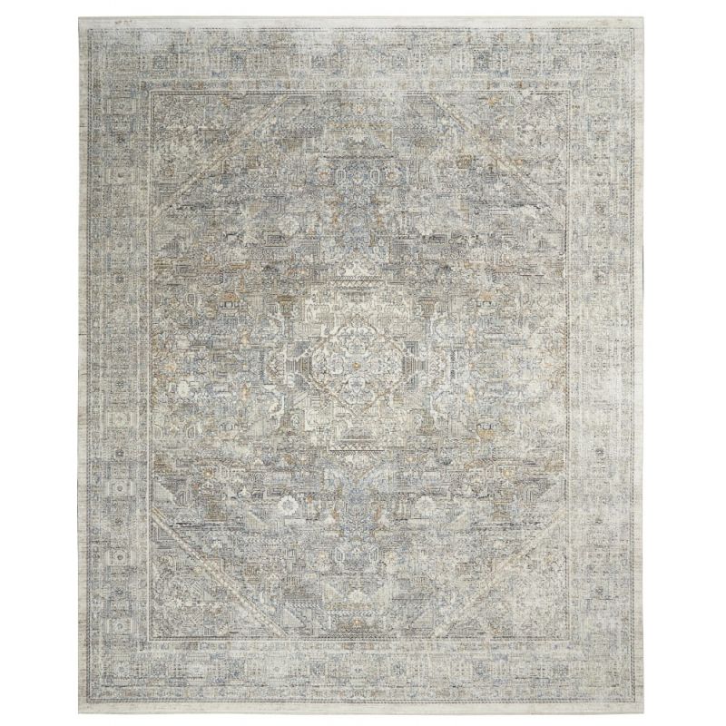 Nourison - Starry Nights 8' x 10' Cream and Grey Vintage Area Rug - STN02-99446737526