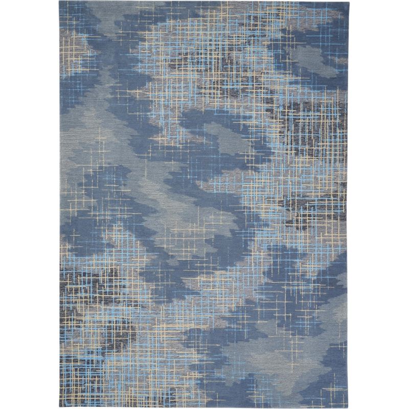 Nourison - Symmetry SMM08 Slate Blue and Grey 8'6