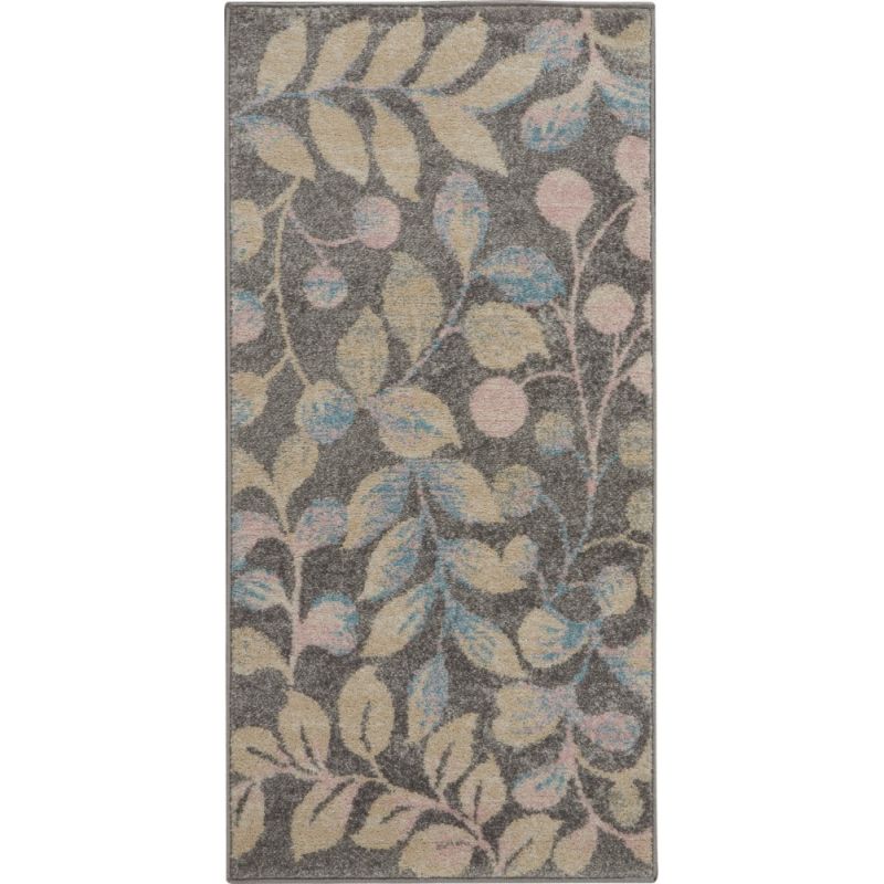 Nourison - Tranquil 2'x4' Beige and Bone Botanical Small Rug - TRA03-99446484079