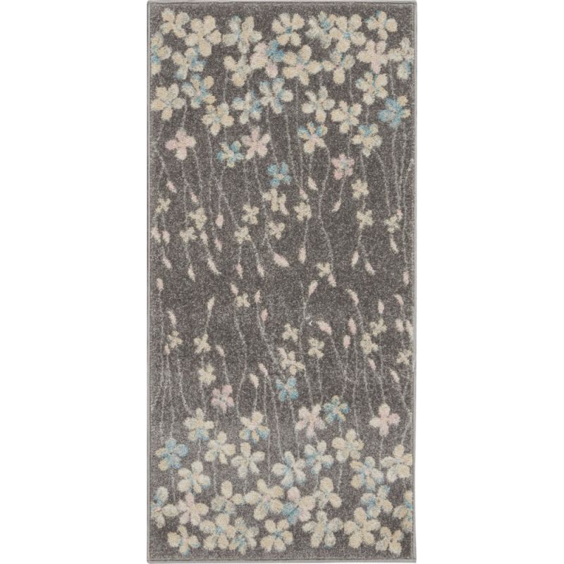 Nourison - Tranquil 2'x4' Bone Floral Small Rug - TRA04-99446484505