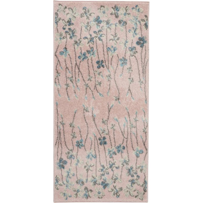 Nourison - Tranquil 2'x4' Pink Floral Small Rug - TRA04-99446484659