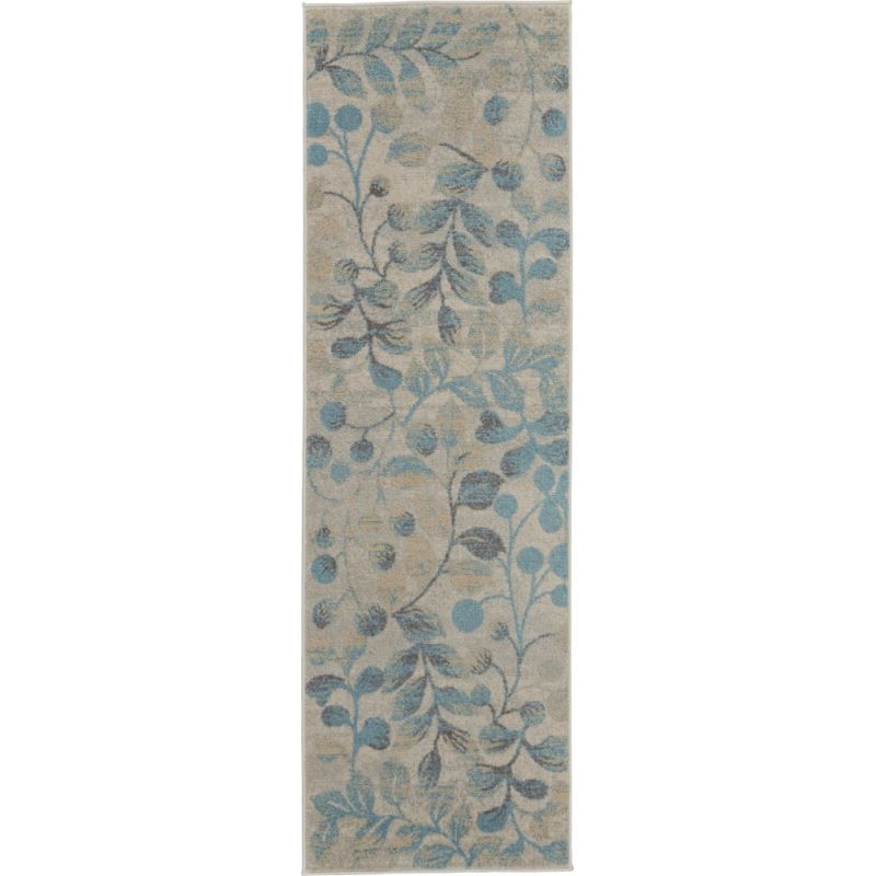 Nourison - Tranquil TRA03 Turquoise and Beige 2'3