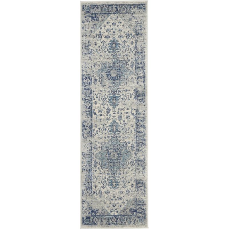 Nourison - Tranquil TRA06 Navy Blue and White 2'3