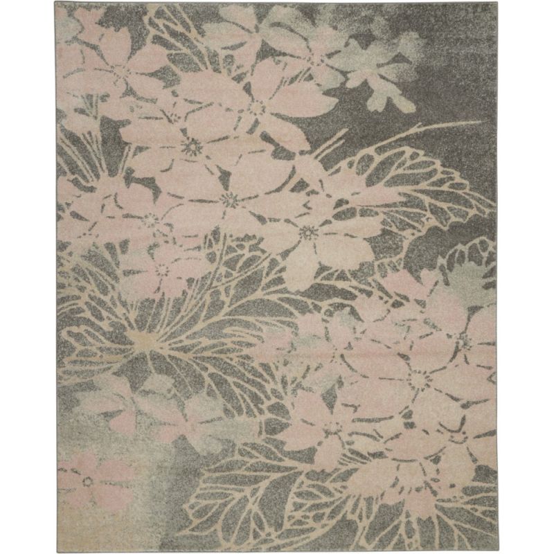 Nourison - Tranquil TRA08 Pink and Bone 8'x10' Large Rug - TRA08-99446486233
