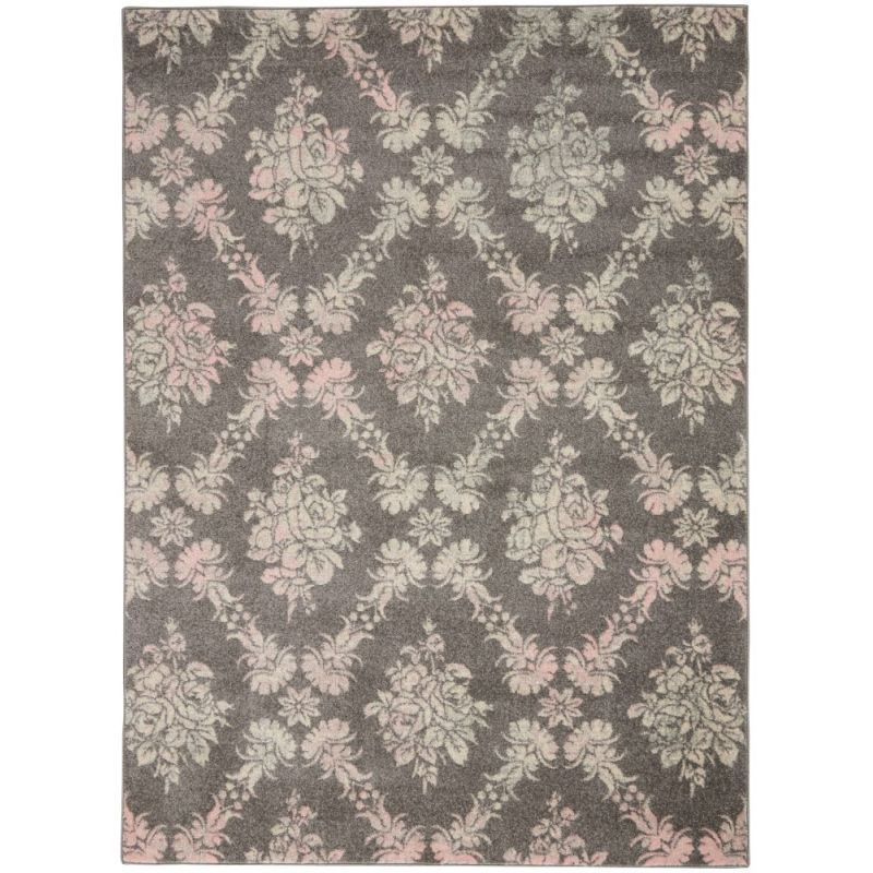 Nourison - Tranquil TRA09 Pink and Bone 6'x9' Vintage Area Rug - TRA09-99446399410_CLOSEOUT