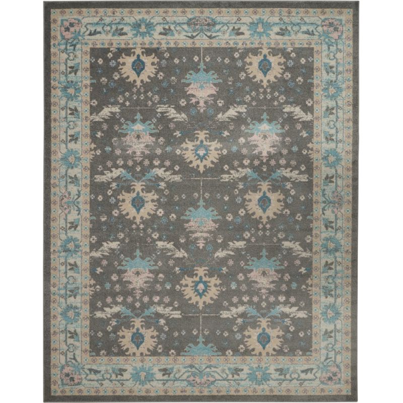 Nourison - Tranquil TRA10 Pink and Bone 8' x 10' Oversized Rug - TRA10-99446489395_CLOSEOUT