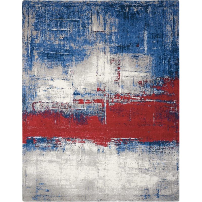 Nourison - Twilight TWI19 Red and Blue 12'x15' Oversized Rug - TWI19-99446357007_CLOSEOUT