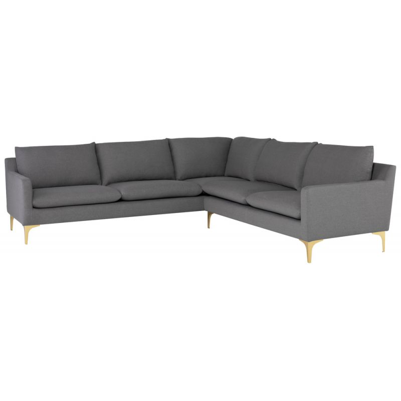 Nuevo - Anders Sectional Sofa Slate Grey - HGSC831