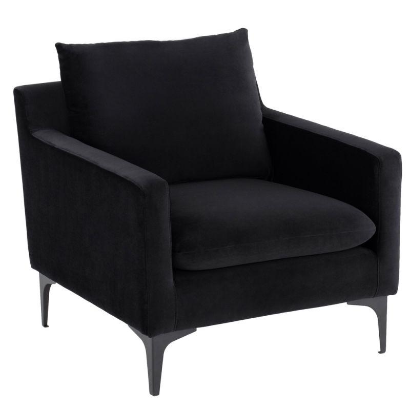 Nuevo - Anders Single Seat Sofa Black - HGSC590