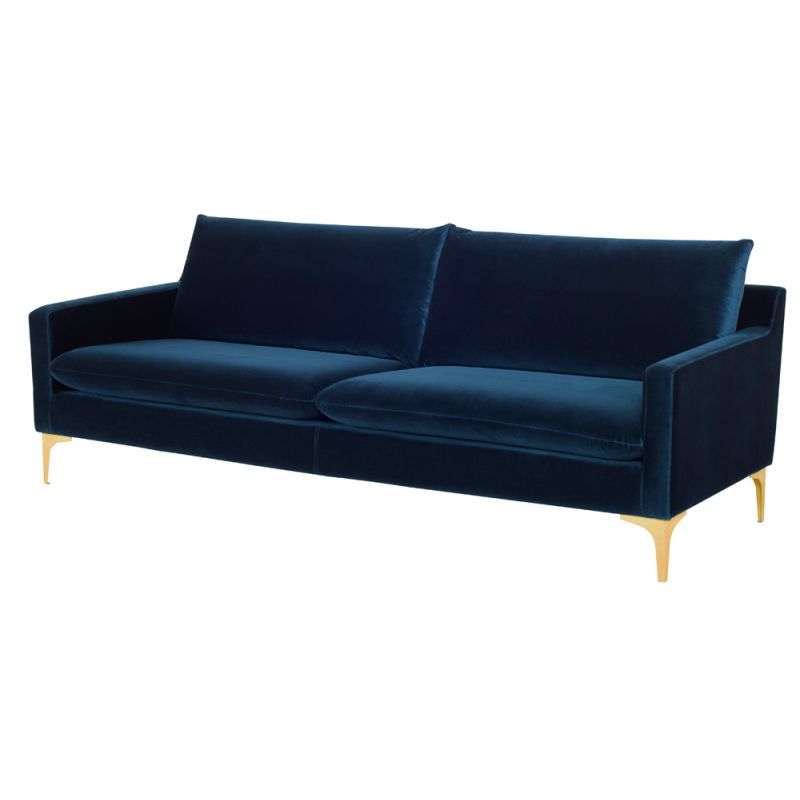 Nuevo - Anders Triple Seat Sofa Midnight Blue - HGSC493