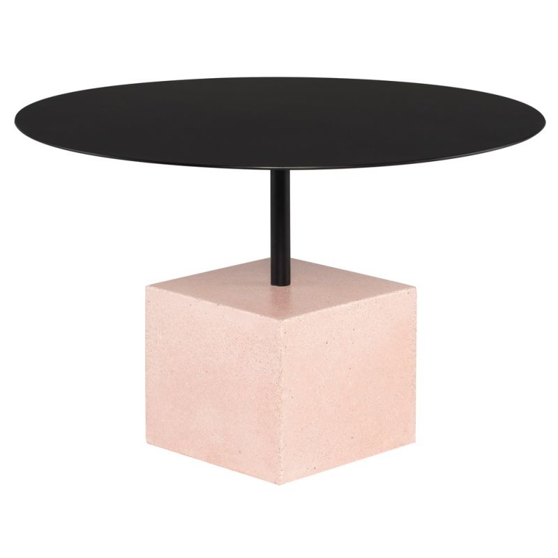 Nuevo - Axel Coffee Table Black With Flamingo Terrazo - HGMV215