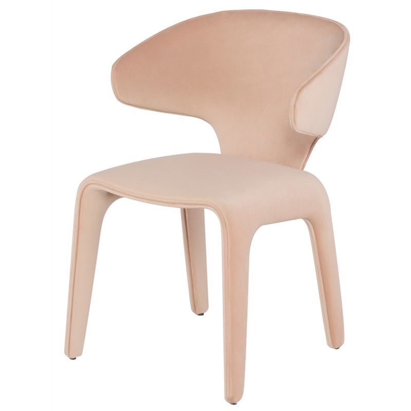 Nuevo - Bandi Dining Chair Peach Velour - HGNE166