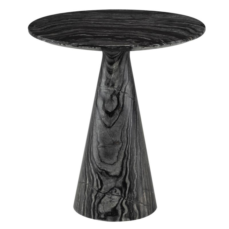 Nuevo - Claudio Side Table Black Wood Vein - HGMM172
