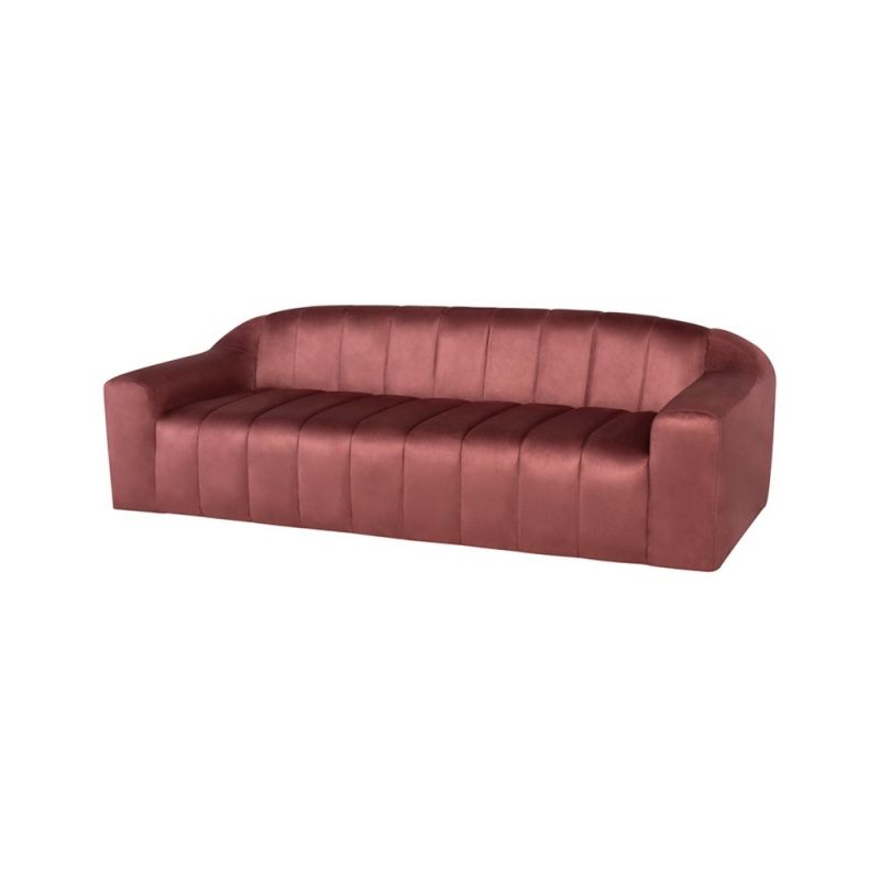 Nuevo - Coraline Triple Seat Sofa Chianti Microsuede - HGSN432