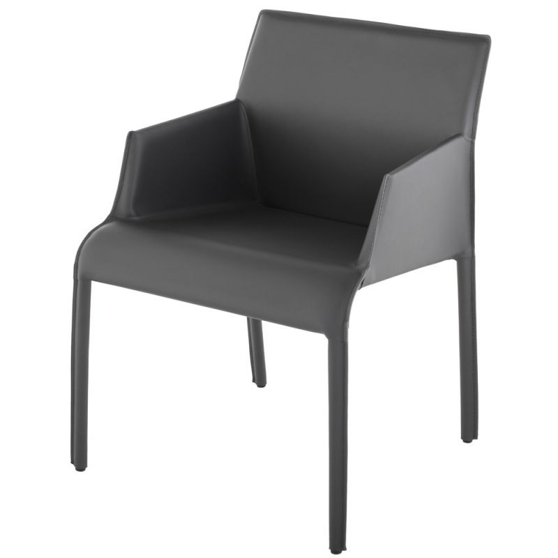 Nuevo - Delphine Dining Chair Dark Grey - HGND218