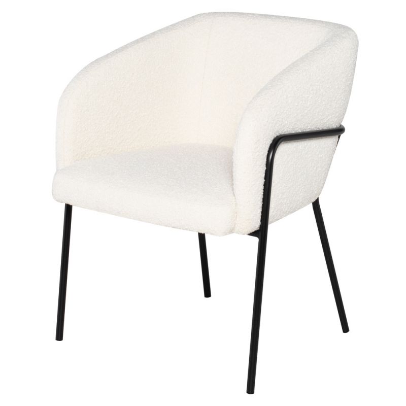 Nuevo - Estella Dining Chair Buttermilk Boucle - HGMV374