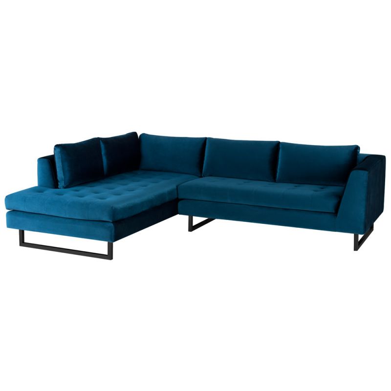 Nuevo - Janis Sectional Sofa Midnight Blue - HGSC522