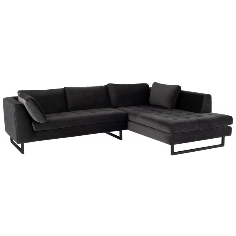 Nuevo - Janis Sectional Sofa Shadow Grey - HGSC531