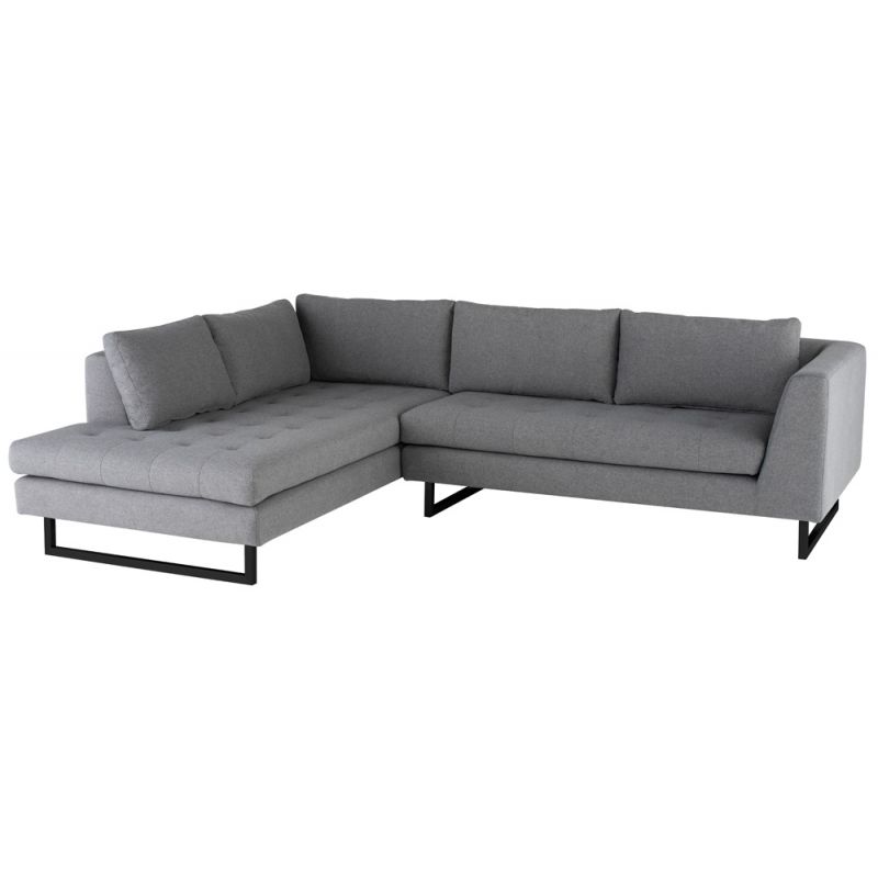 Nuevo - Janis Sectional Sofa Shale Grey - HGSC523
