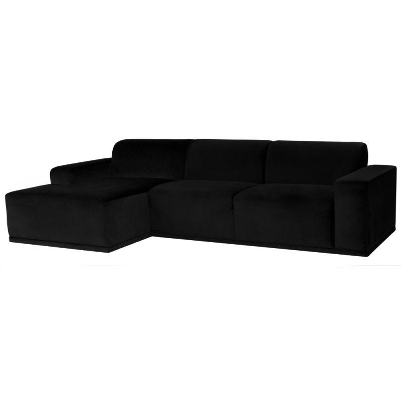 Nuevo - Leo Sectional Sofa Black - HGSN143