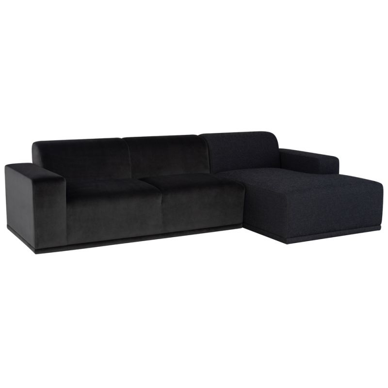 Nuevo - Leo Sectional Sofa Shadow Grey - HGSC908
