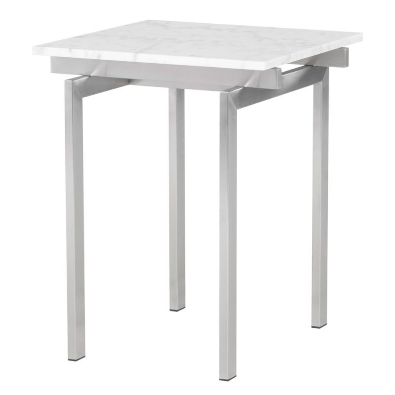 Nuevo - Louve Side Table White - HGNA124