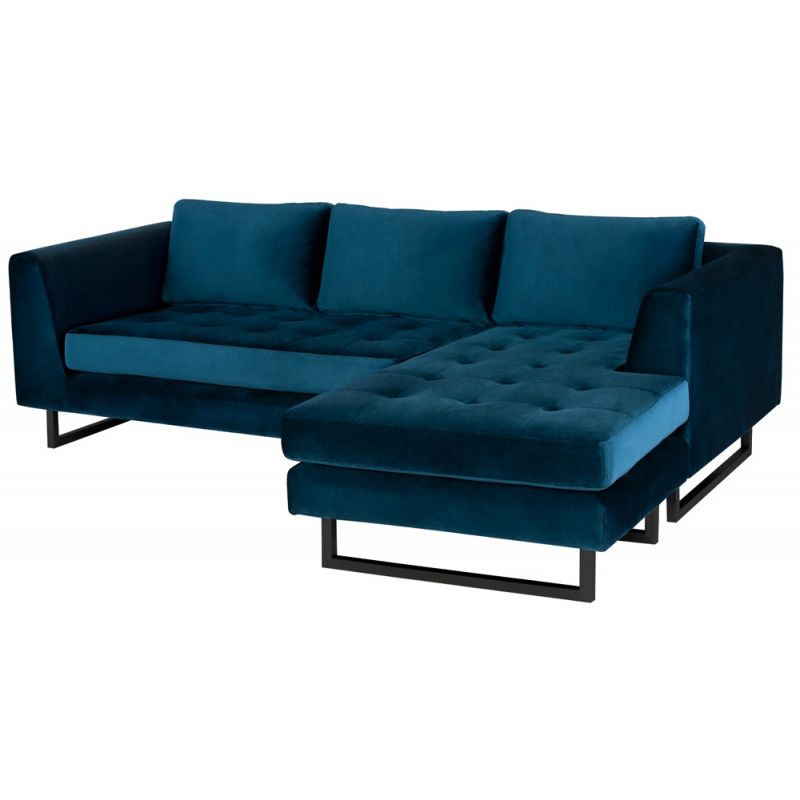 Nuevo - Matthew Sectional Sofa Midnight Blue - HGSC561