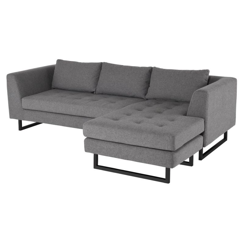Nuevo - Matthew Sectional Sofa Shale Grey - HGSC562