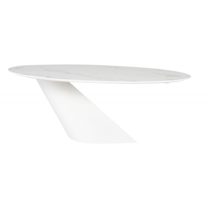 Nuevo - Oblo Dining Table White - HGNE282