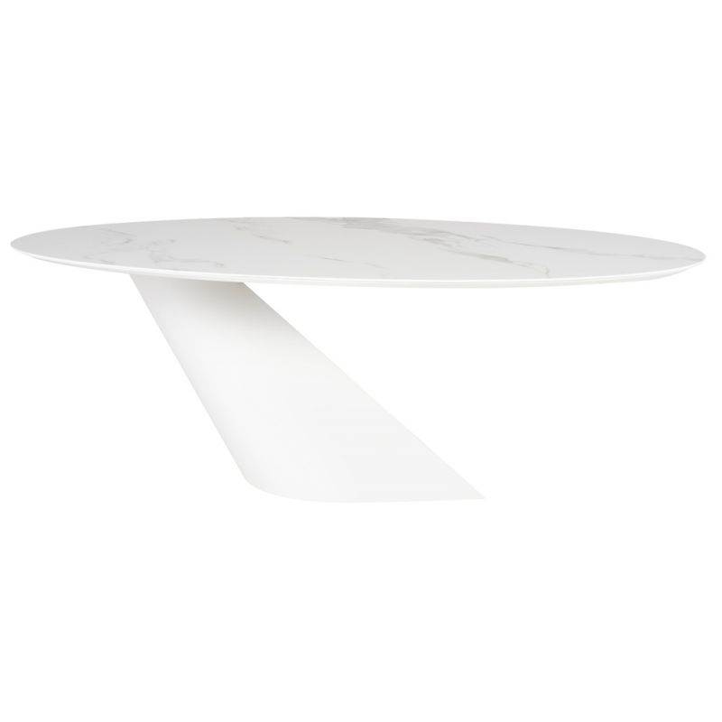 Nuevo - Oblo Dining Table White - HGNE283