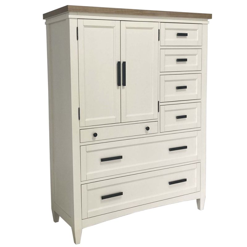 Parker House - Americana Modern Bedroom 2 Door Chest with 7 Drawer and work station - BAME#42507-COT