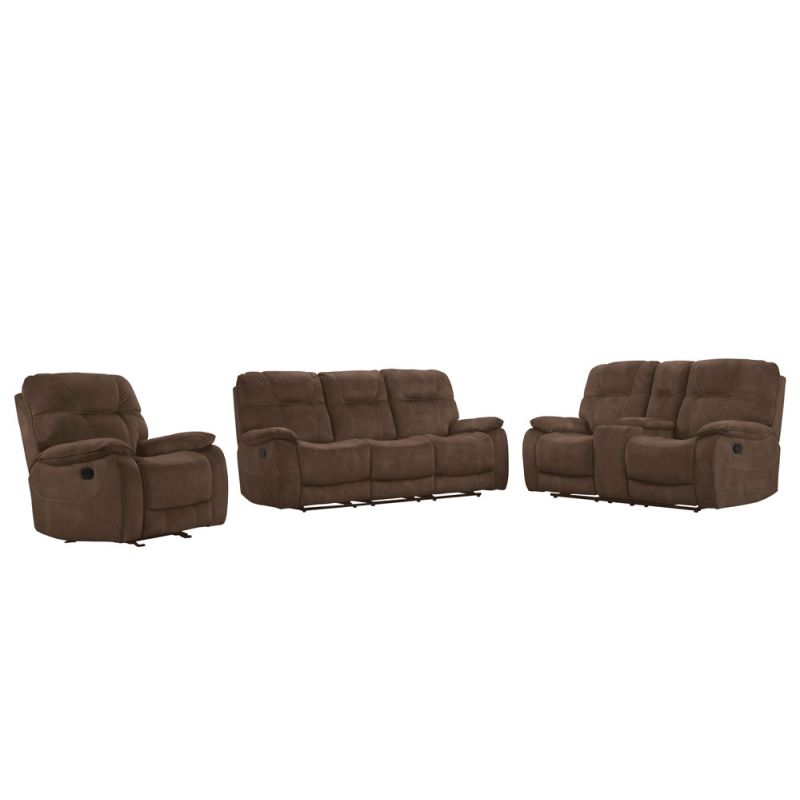 Parker House - Cooper - Shadow Brown Manual Reclining Sofa Loveseat and Recliner - MCOO-321-SBR