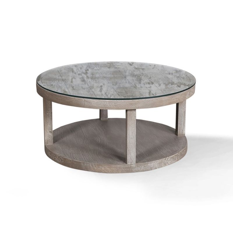 Parker House - Crossings Serengeti Round Cocktail Table with Glass Top - SER11