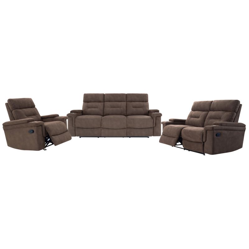 Parker House - Diesel Manual - Cobra Brown Manual Reclining Sofa Loveseat and Recliner - MDIE-321-CBR_CLOSEOUT